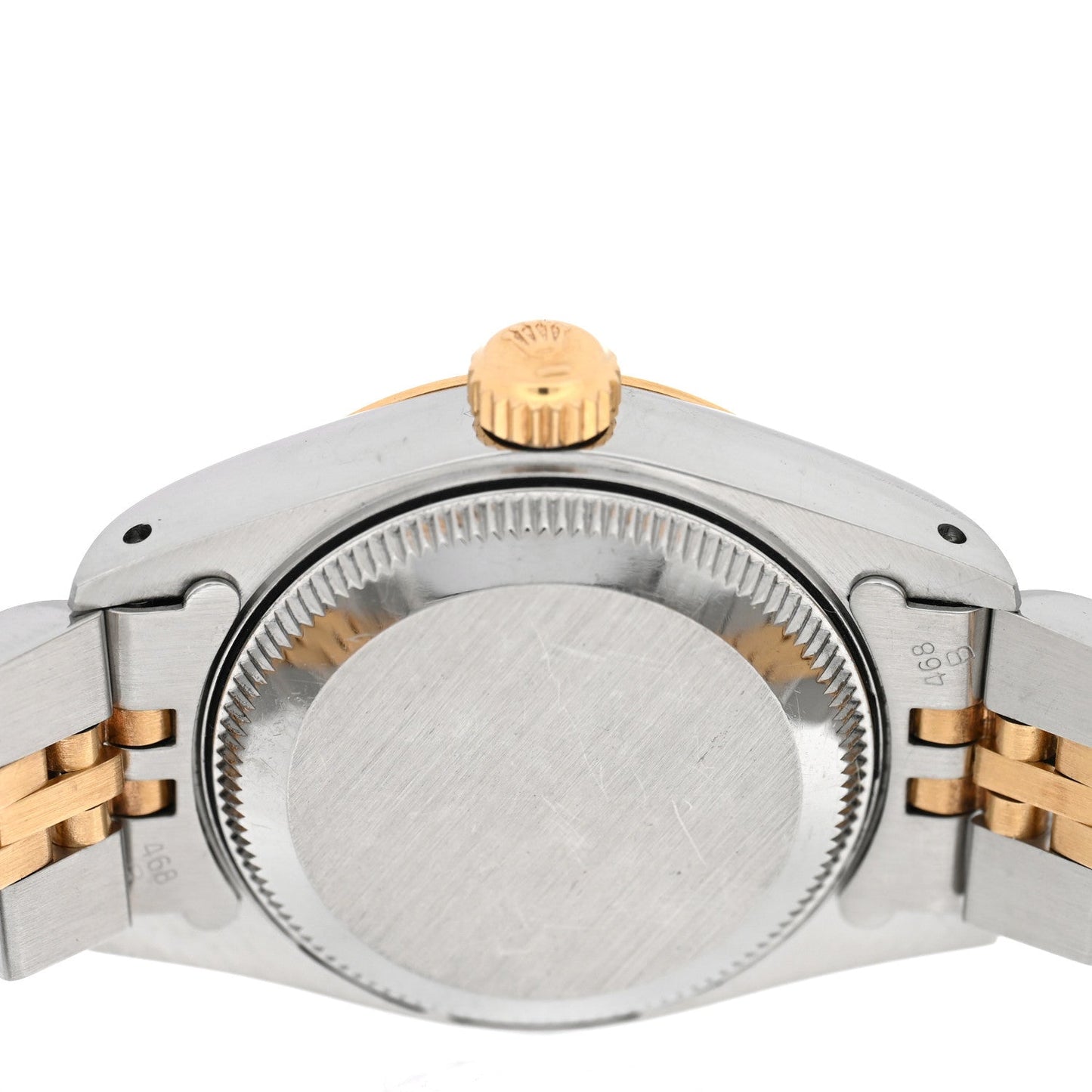 Stainless Steel 18K Yellow Gold 26mm Oyster Perpetual Datejust Watch Black 69173
