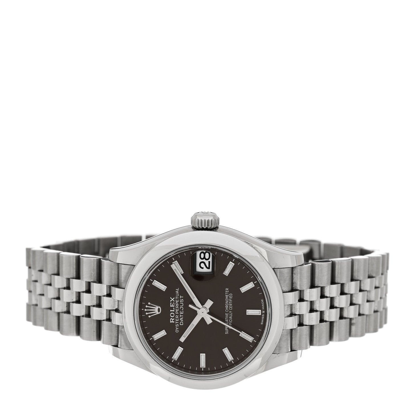 Stainless Steel 31mm Oyster Perpetual Datejust Watch Dark Grey 278240