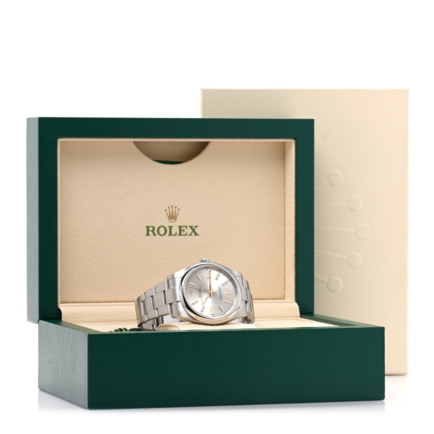 Stainless Steel 41mm Oyster Perpetual Watch Silver 124300