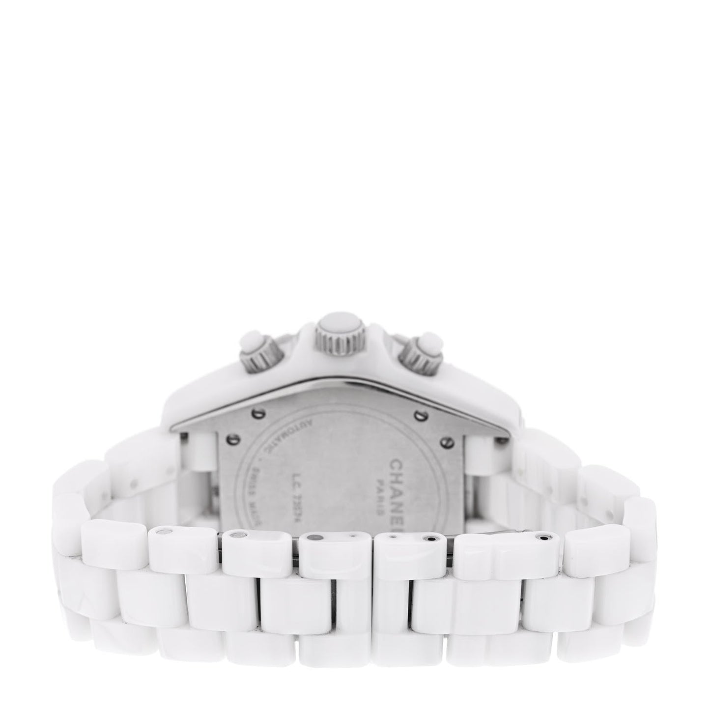 Stainless Steel Ceramic 41mm J12 Chronograph Automatic Watch White