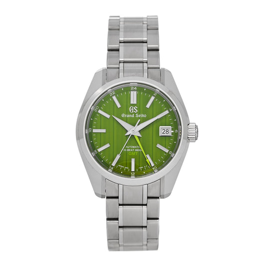 Stainless Steel 40mm Heritage Collection GMT Automatic Watch Green SBGJ259
