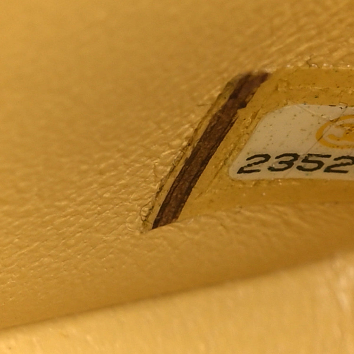Lambskin Quilted Mini Rectangular Flap Yellow