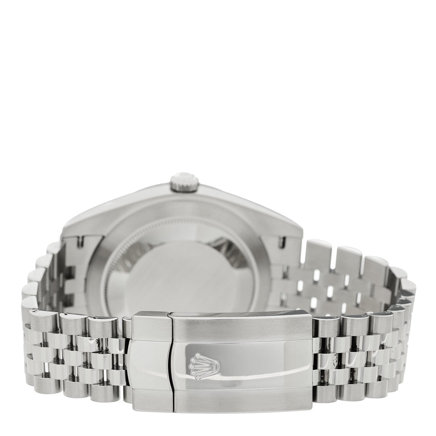 Stainless Steel 18K White Gold 41mm Oyster Perpetual Wimbledon Datejust Watch Slate 126334