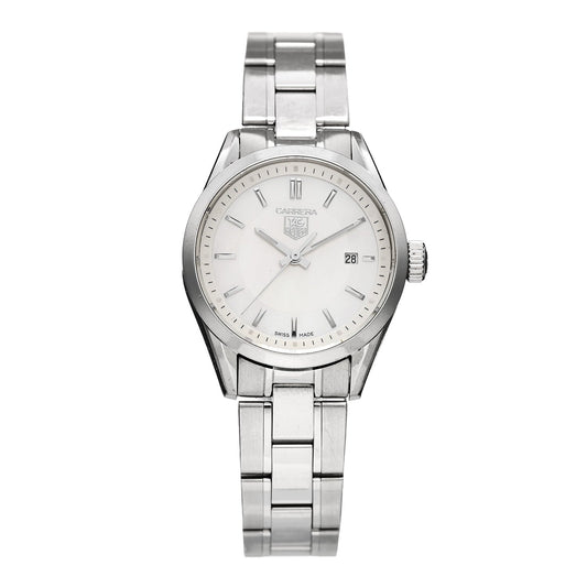 Stainless Steel Mother of Pearl 28mm Carrera Lady Quartz Watch WV1415