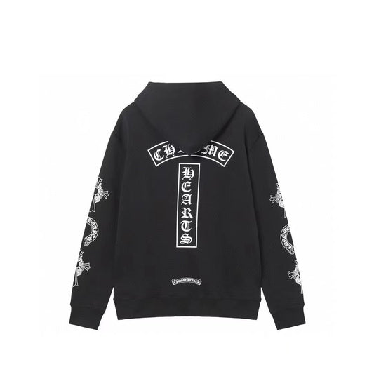 Chrome Hearts Hoodie - Black Street Style Embroidered 851