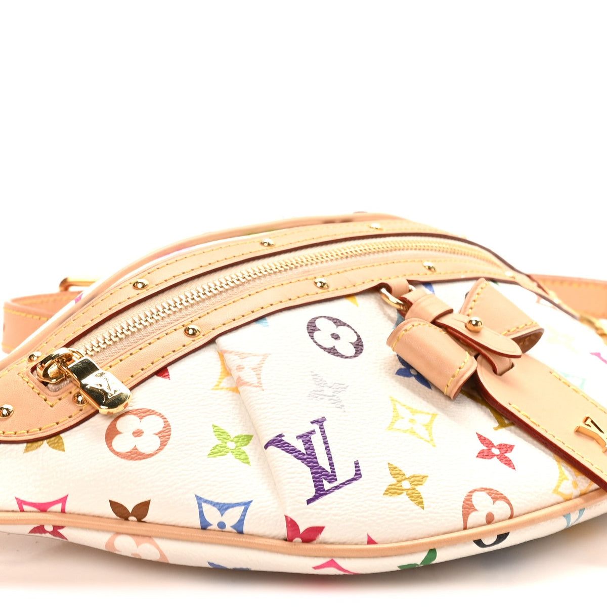 LV X TM Monogram Multicolor High Rise Bumbag White