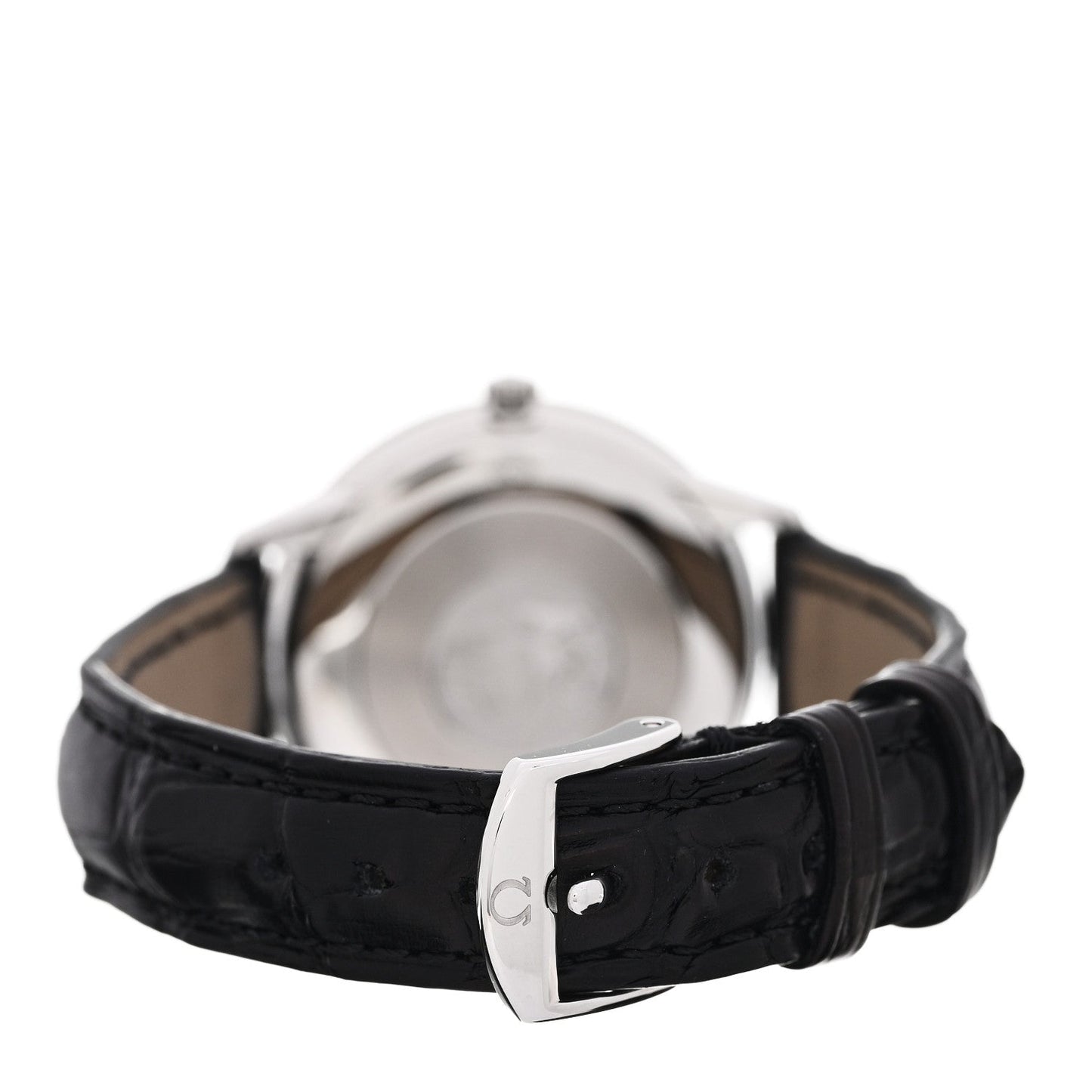 Stainless Steel Alligator 30mm De Ville Prestige Quartz Watch Silver 434.10.30.60.06.001