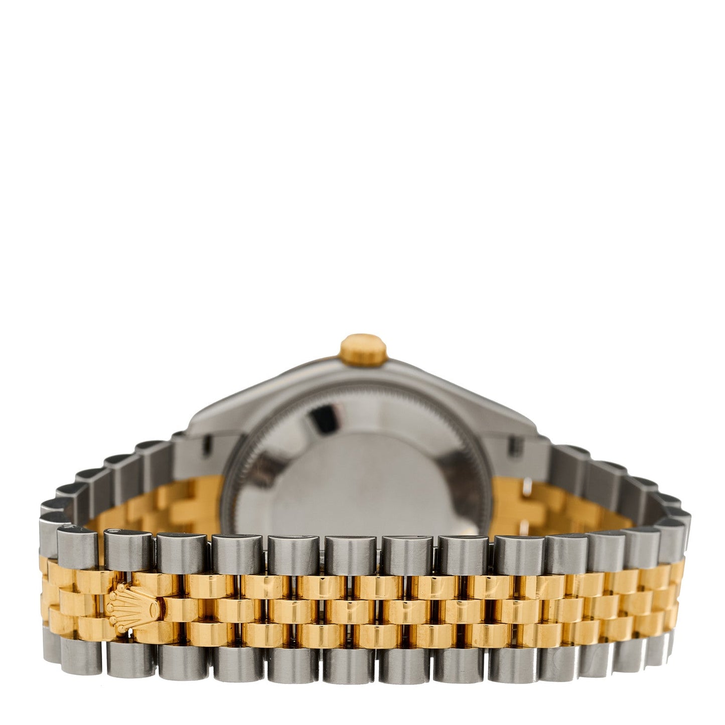 Stainless Steel 18K Yellow Gold Diamond 31mm Oyster Perpetual Datejust Watch Dark Grey Roman 278243