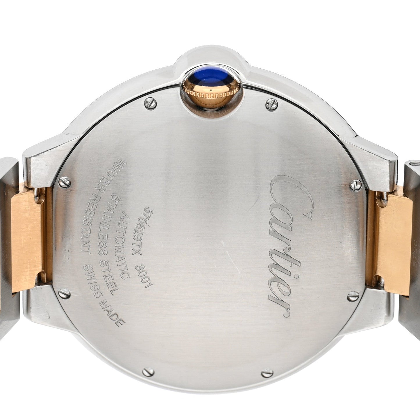 Stainless Steel 18K Yellow Gold 42mm Ballon Bleu De Cartier Automatic Watch