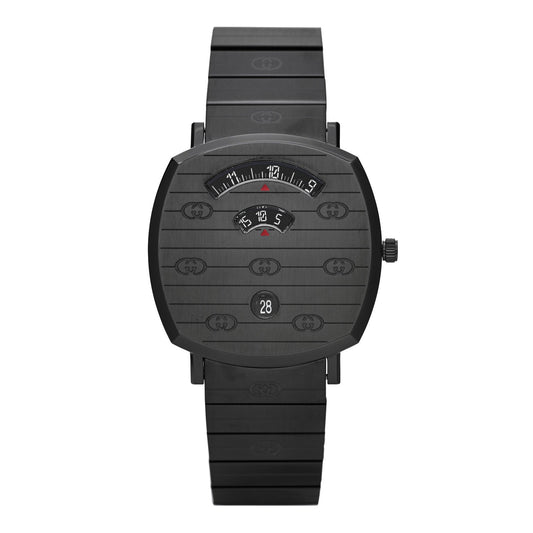 PVD Stainless Steel 38mm Grip Quartz Watch Black