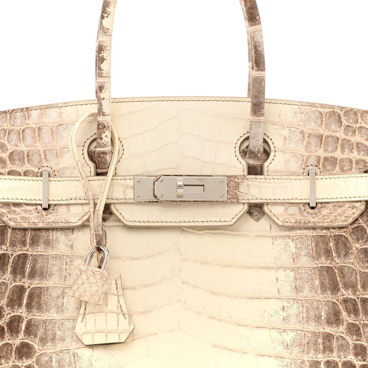 Matte Niloticus Crocodile Himalaya Birkin 30 Blanc