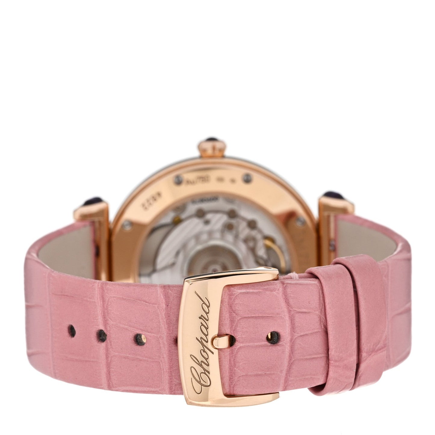 18K Rose Gold Alligator Mother of Pearl 36mm Imperiale Automatic Watch Pink