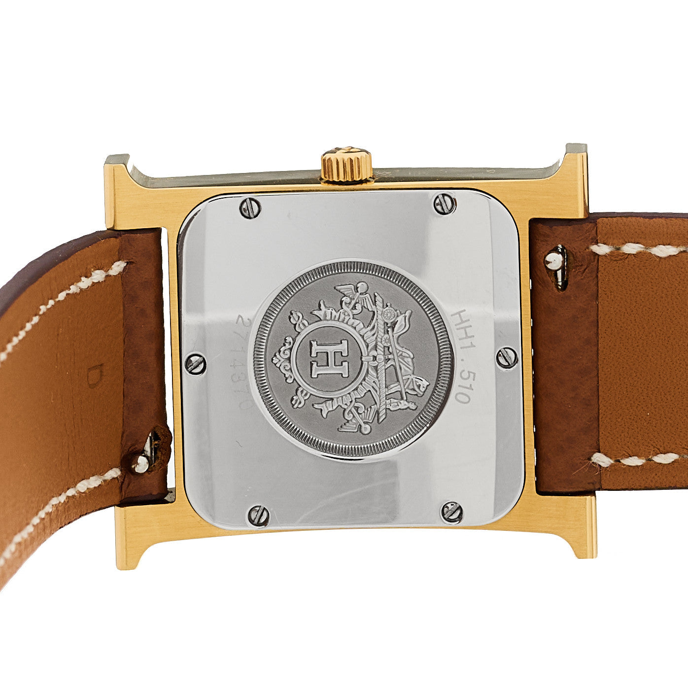 Stainless Steel Epsom 26mm Heure H Hour Quartz Watch Gold