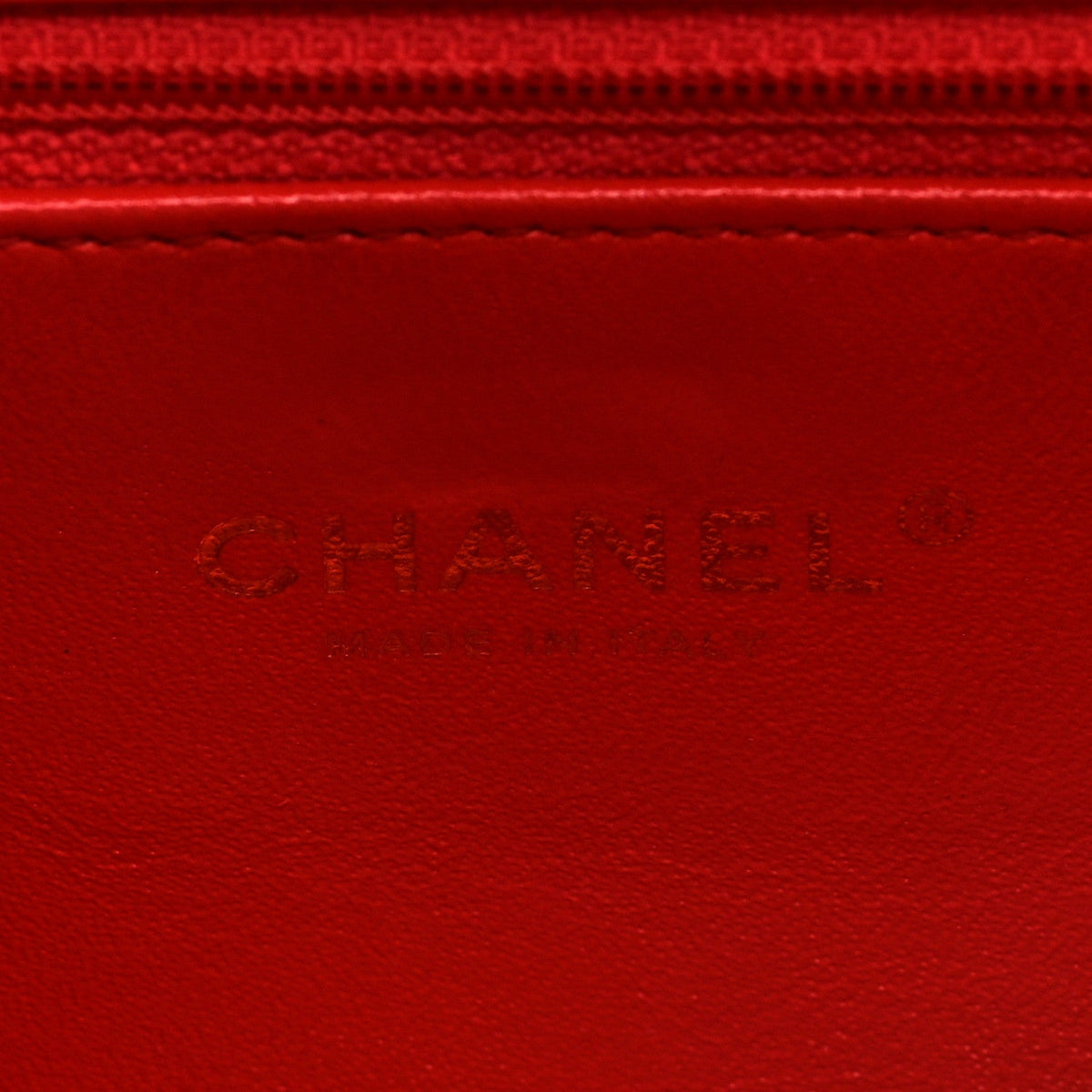 Caviar Quilted Small CC Filigree Flap Coral