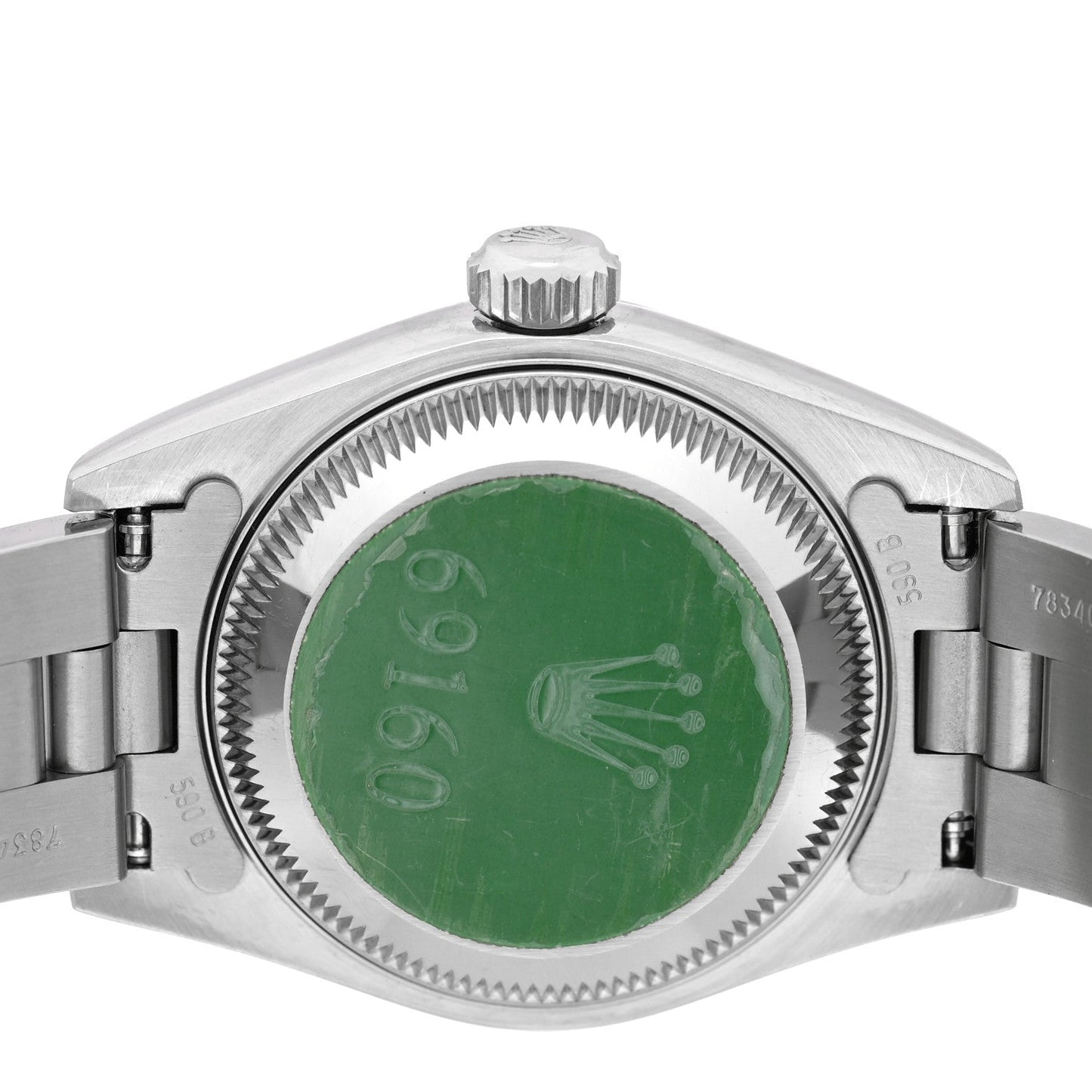 Stainless Steel 26mm Oyster Perpetual Date Watch Blue Roman 69160
