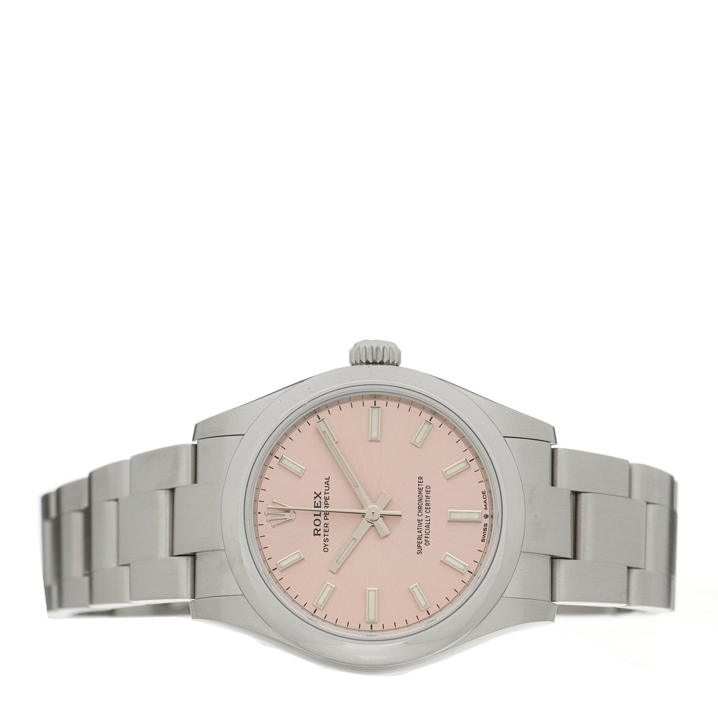 Stainless Steel 31mm Oyster Perpetual Watch Pink 277200