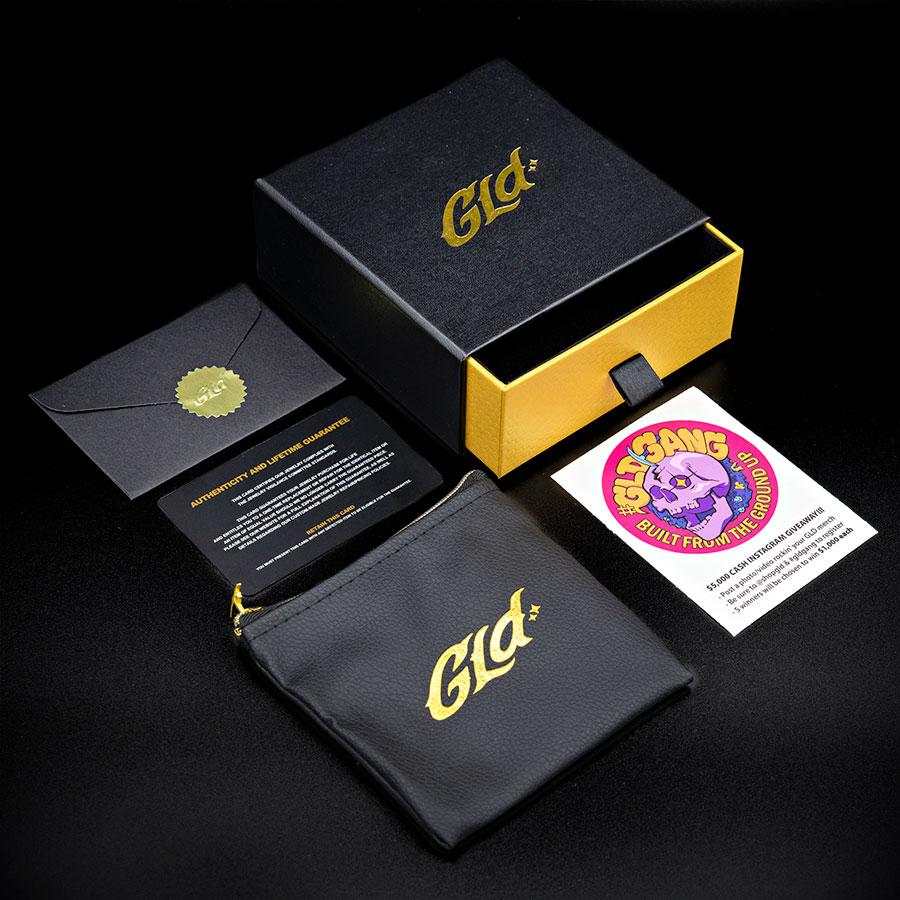 Iced Lady of Guadalupe Pendant in Yellow Gold